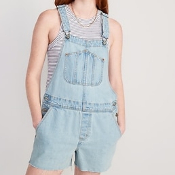Old Navy Denim - Old Navy Slouchy Overwalls